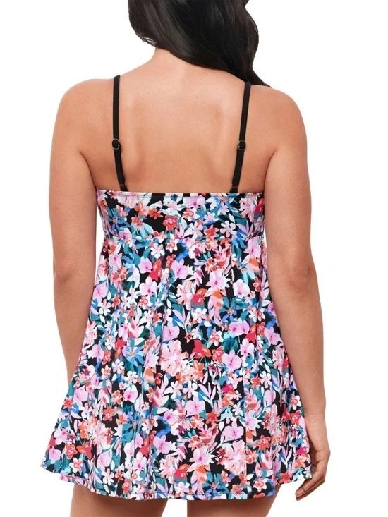 Swim Solutions MULTI Blushing Empire Swimdress - Picture 3 of 3